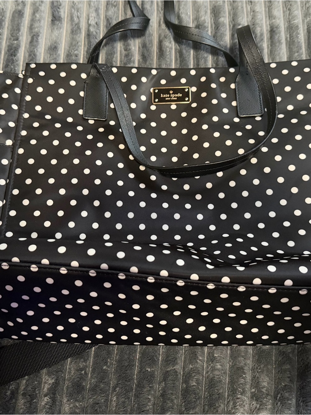 kate spade Black and White Polka Dot Tote